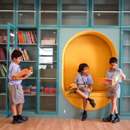 Evolve High - Library facility - CBSE school in Pune